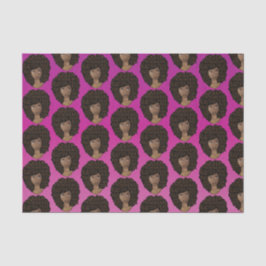 Papel De Seda Encorajando as mulheres negras, magenta rosa