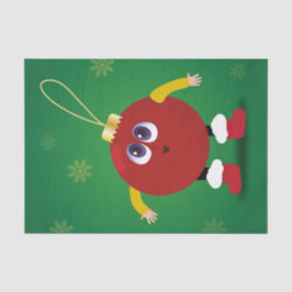 Papel De Seda Enfeite de Natal Engraçado e Fofo com Flocos de Ne