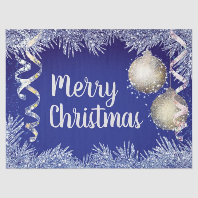 Papel De Seda Enfeites de natal (Frente )