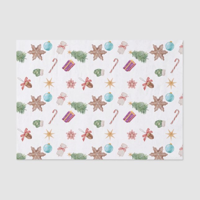 Papel De Seda Enfeites de natal (Frente )