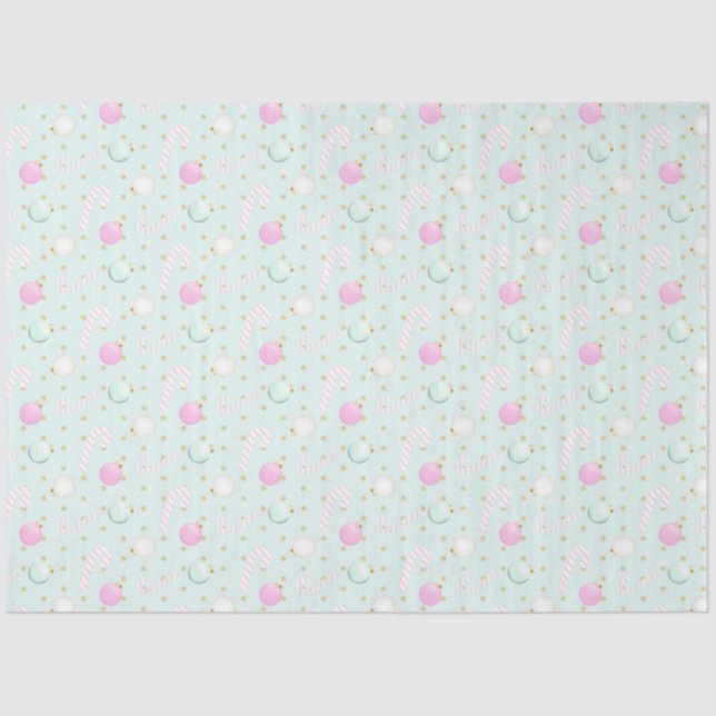 Papel De Seda Enfeites de natal Candy Candy Cannes Natal Verde (Frente )