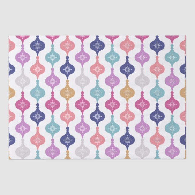 Papel De Seda Enfeites de natal moderno (Frente )