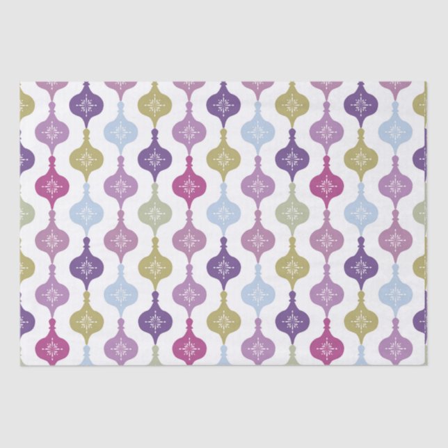 Papel De Seda Enfeites de natal moderno (Frente )