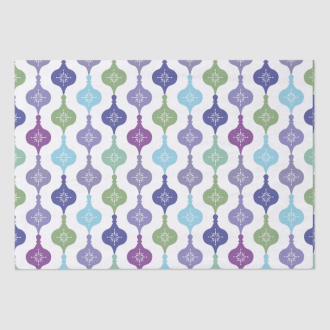 Papel De Seda Enfeites de natal moderno (Frente )