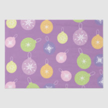 Enfeites de Natal Pastel Flocos de Neve Violeta