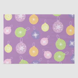 Papel De Seda Enfeites de Natal Pastel Flocos de Neve Violeta