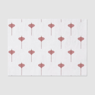 Papel De Seda Enfeites Listrados de Vermelho e Branco para Féria