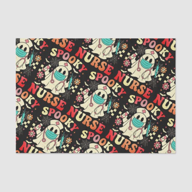 Papel De Seda Enfermeira Fantasma Cuta Pastas Retrópicas do Hall (Frente )