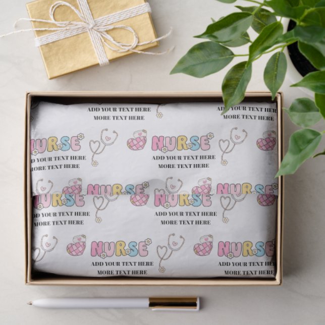 Papel De Seda Enfermeiro Personalizado (Presente)