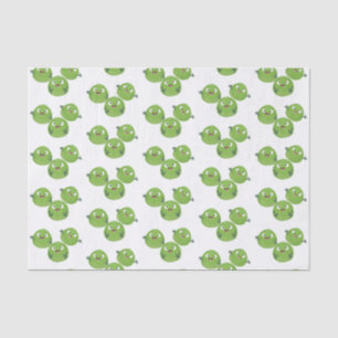 Papel De Seda Engraçado Bruxelas brota caricatura de legumes