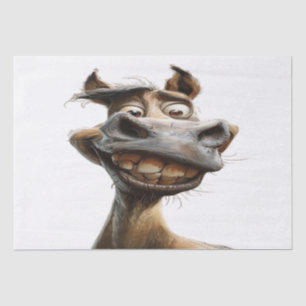 Papel De Seda Engraçado design de arte burro