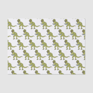 Papel De Seda Engraçado ilustração do dinossauro T rex