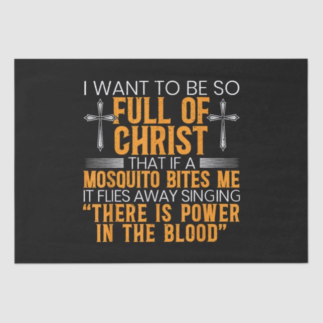 Papel De Seda Engraçado Servidor Religioso Cristão De Deus Fiel (Frente )