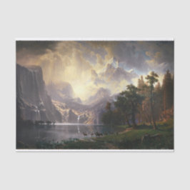 Papel De Seda Entre Sierra Nevada, Califórnia, Bierstadt Art
