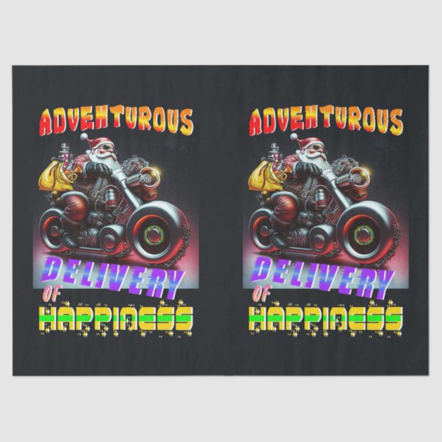 Papel De Seda Entrega Aventurada Da Felicidade (Frente )