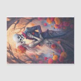 Papel De Seda Envolvidos em Amor Eterno, Amantes Góticos Ardente