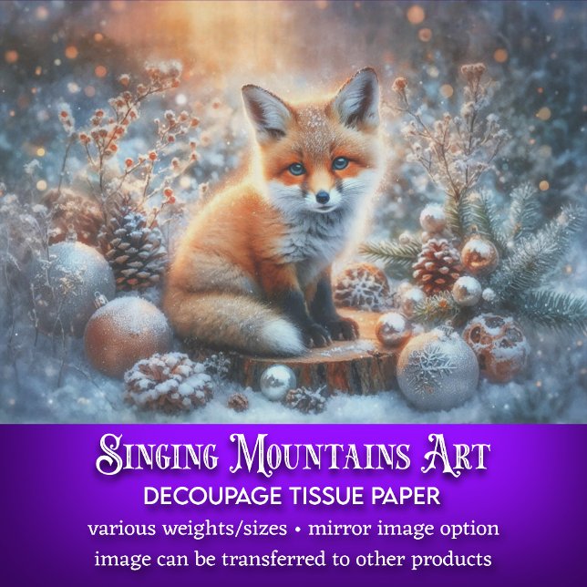 Papel De Seda Enxerta Bestiça Raposa Rústica de Inverno (Criador carregado)