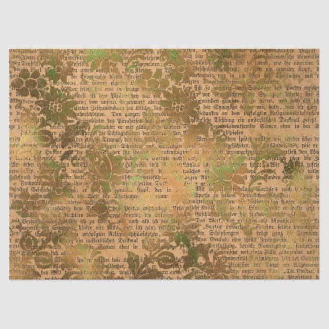 Papel De Seda Ephemera Autumn Paper Series Design 13 (Frente )