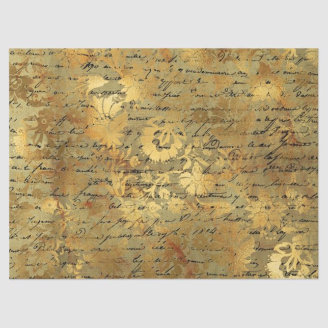 Papel De Seda Ephemera Autumn Paper Series Design 15 (Frente )