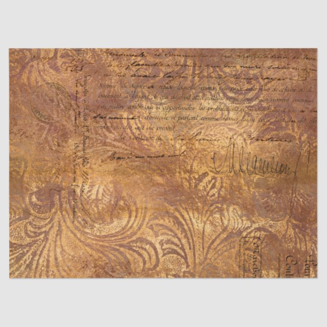 Papel De Seda Ephemera Autumn Paper Series Design 18 (Frente )