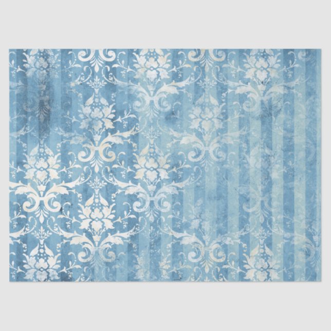 Papel De Seda Ephemera Blue Paper Series Design 5 (Frente )