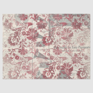 Papel De Seda Ephemera Burgundy Paper Series Design 10