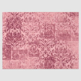 Papel De Seda Ephemera Burgundy Série Paper Design 3