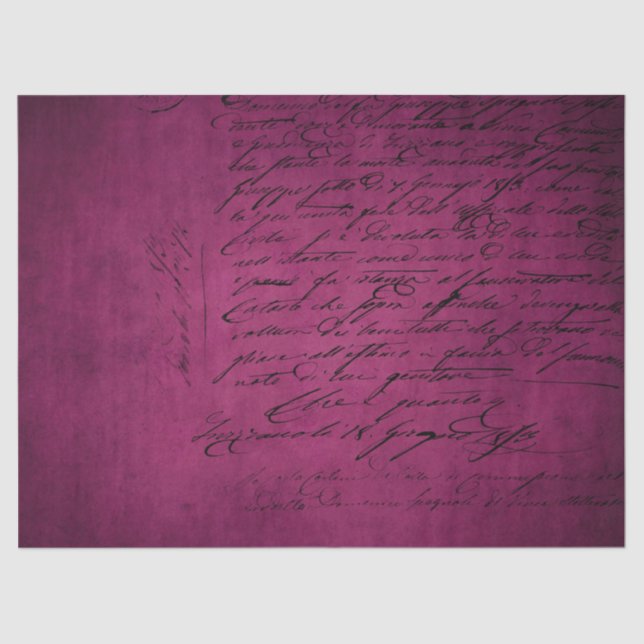 Papel De Seda Ephemera Burgundy Série Paper Design 6 (Frente )