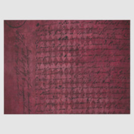 Papel De Seda Ephemera Burgundy Série Paper Design 7