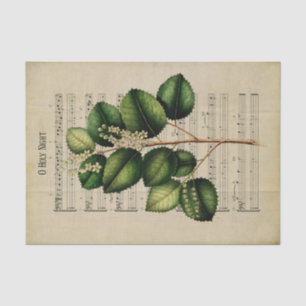 Papel De Seda Ephemera Christian Song O Santa Noite Decoupage