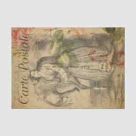 Papel De Seda Ephemera - Desenho Francês da Desnute de Senhora e