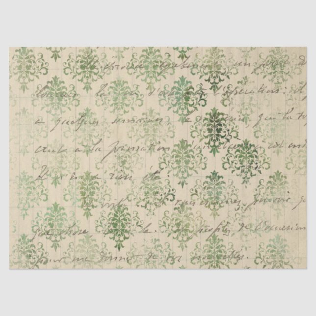 Papel De Seda Ephemera Distress Paper Series Design 11 (Frente )