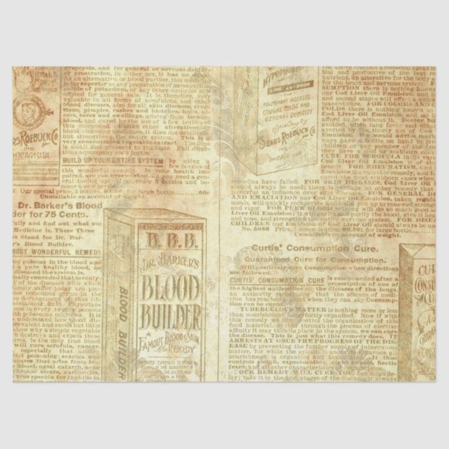 Papel De Seda Ephemera Dourado Paper Series Design 18 (Frente )