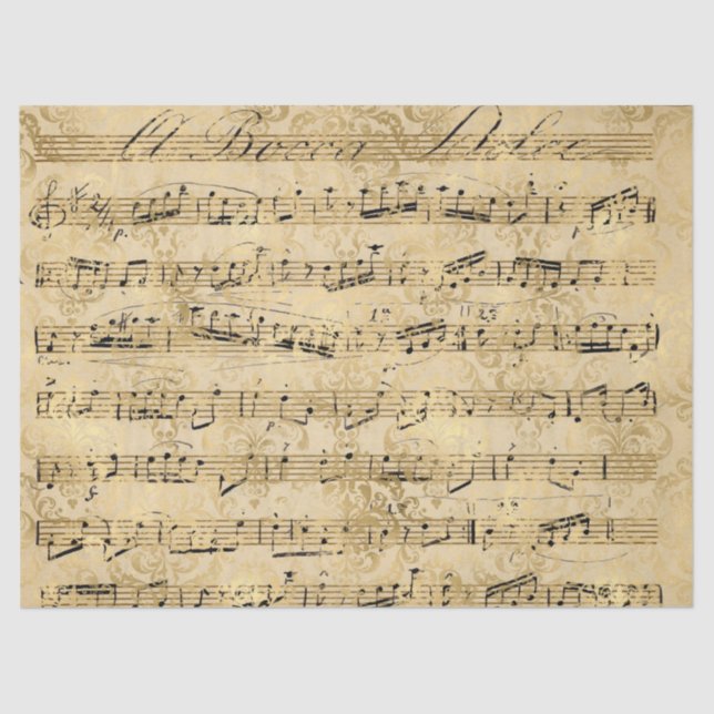 Papel De Seda Ephemera Dourado Paper Series Design 9 (Frente )