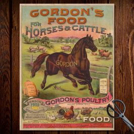 Papel De Seda Ephemera fazenda De Publicidade De Comidas Animal