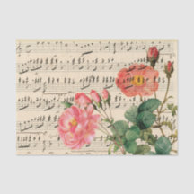 Ephemera Floral Rosa Vintage