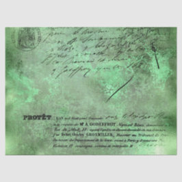 Papel De Seda Ephemera Green Paper Série Design 18