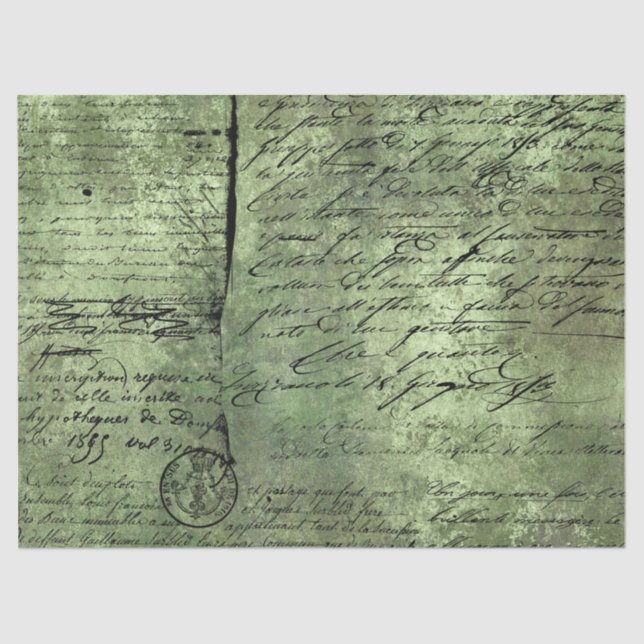 Papel De Seda Ephemera Green Paper Série Design 2 (Frente )