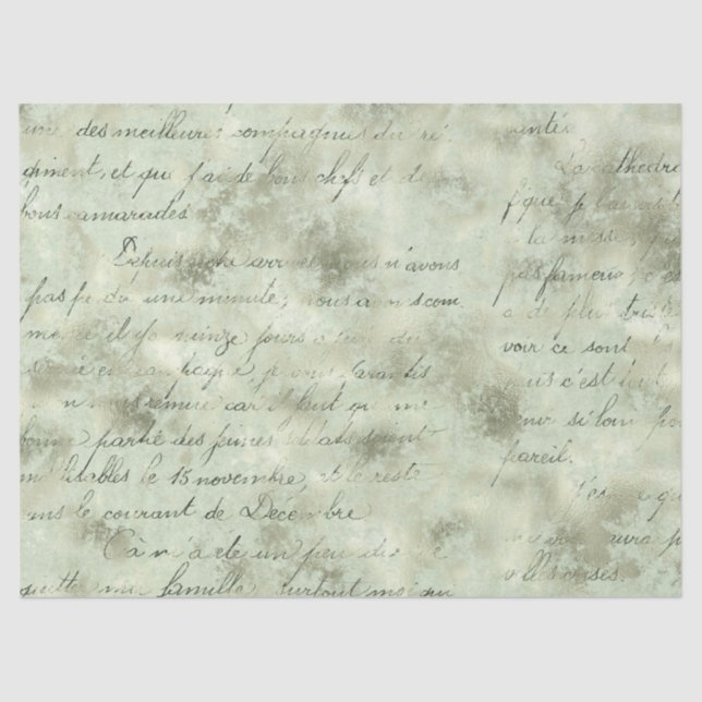 Papel De Seda Ephemera Green Paper Series Design 11 (Frente )