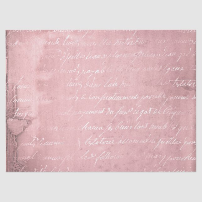 Papel De Seda Ephemera Pink Paper Series Design 19 (Frente )