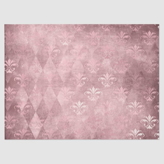 Papel De Seda Ephemera Pink Paper Series Design 2 (Frente )