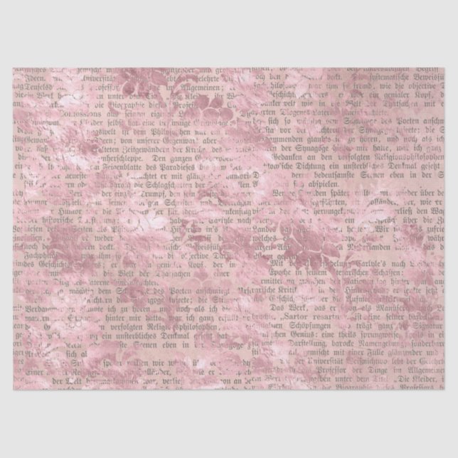 Papel De Seda Ephemera Pink Paper Series Design 3 (Frente )