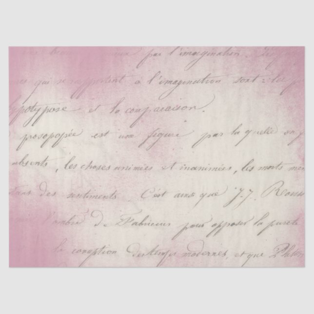 Papel De Seda Ephemera Pink Paper Series Design 6 (Frente )