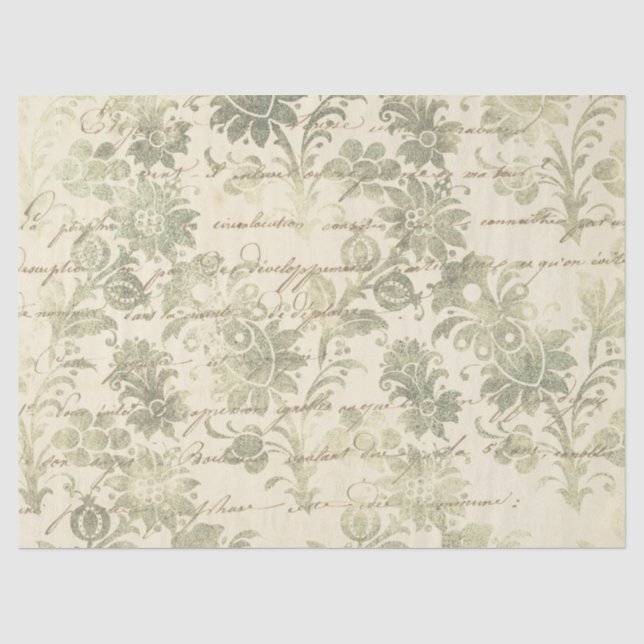 Papel De Seda Ephemera Sepia Paper Series Design 20 (Frente )
