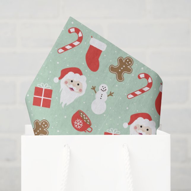 Papel De Seda Época de Natal   (Sacola de presentes)