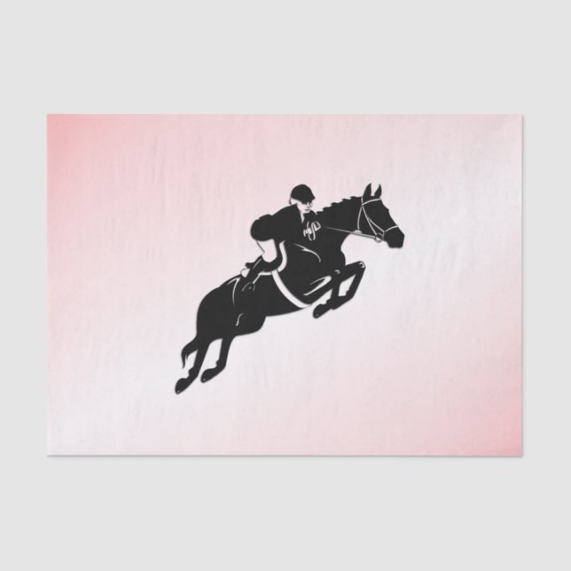 Papel De Seda Equestrian Jumper Pink (Frente )