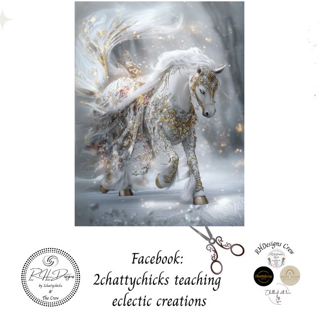 Papel De Seda Equídeo branco embelezado, branco, de dissociação (Criador carregado)