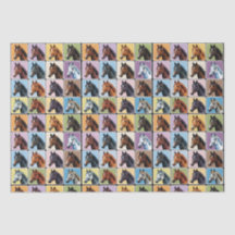 Equinos Padrão Criativo Artesanato Embalagem Eques