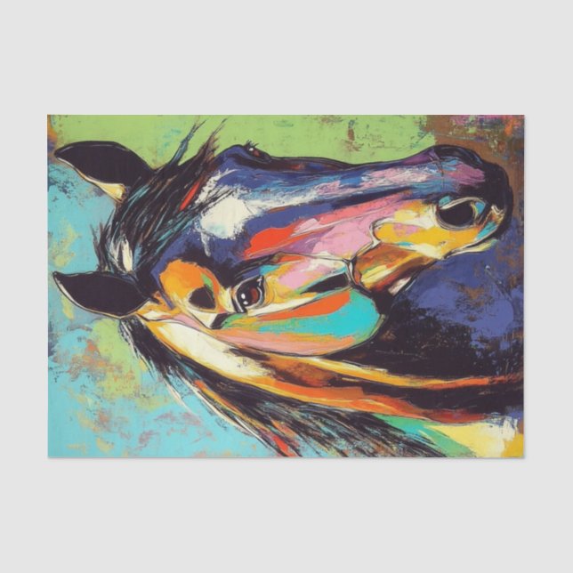 Papel De Seda Equinos Vibes6 (Frente )