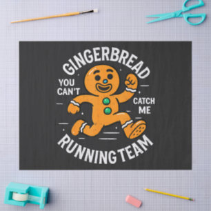 Papel De Seda Equipe de corrida de pão de gengibre
